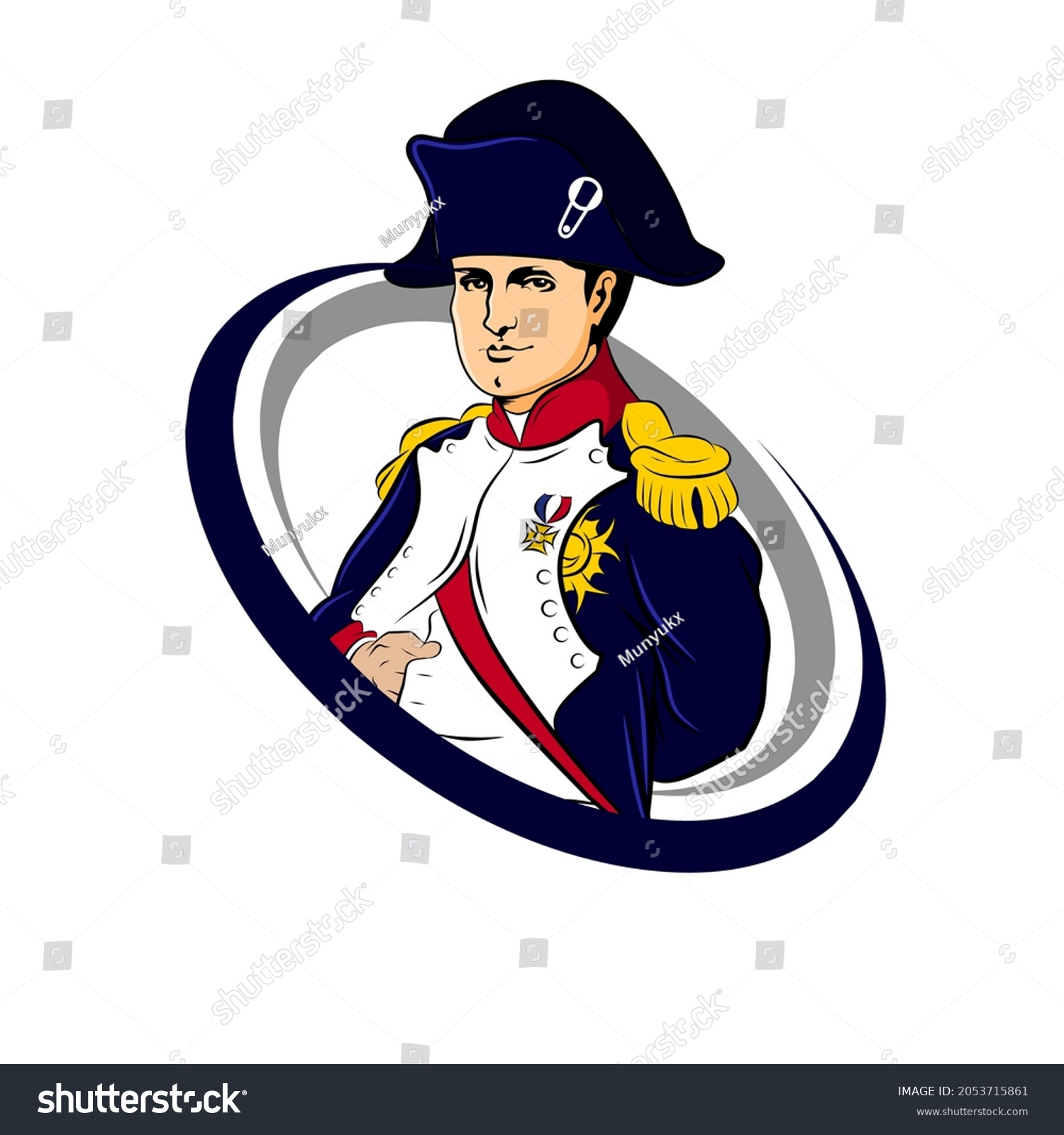 Vector Logo Napoleon Circle Stock Vector (Royalty Free) 2053715861 ...