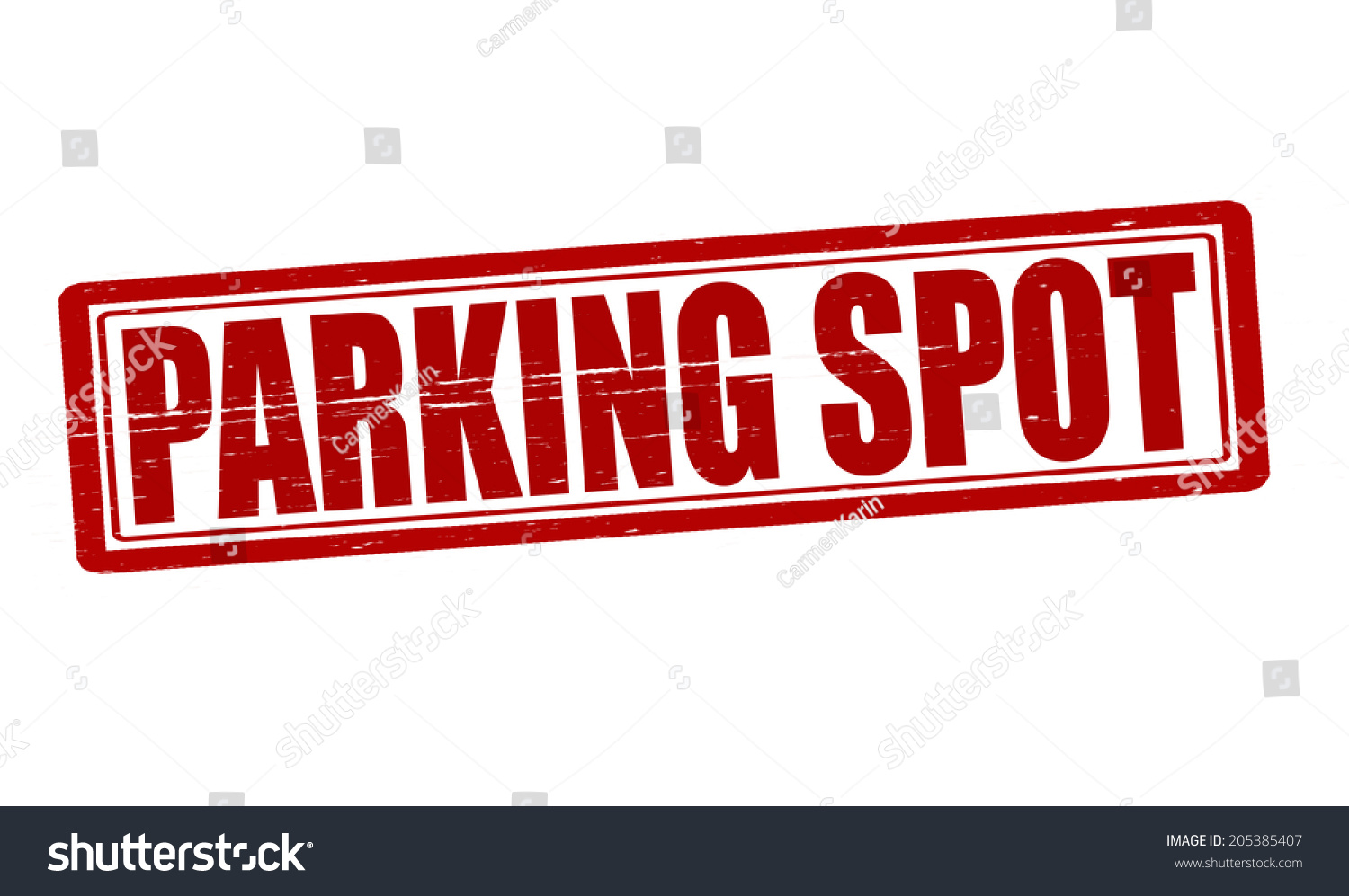 Stamp Text Parking Spot Inside Vector Stock Vector (Royalty Free ...