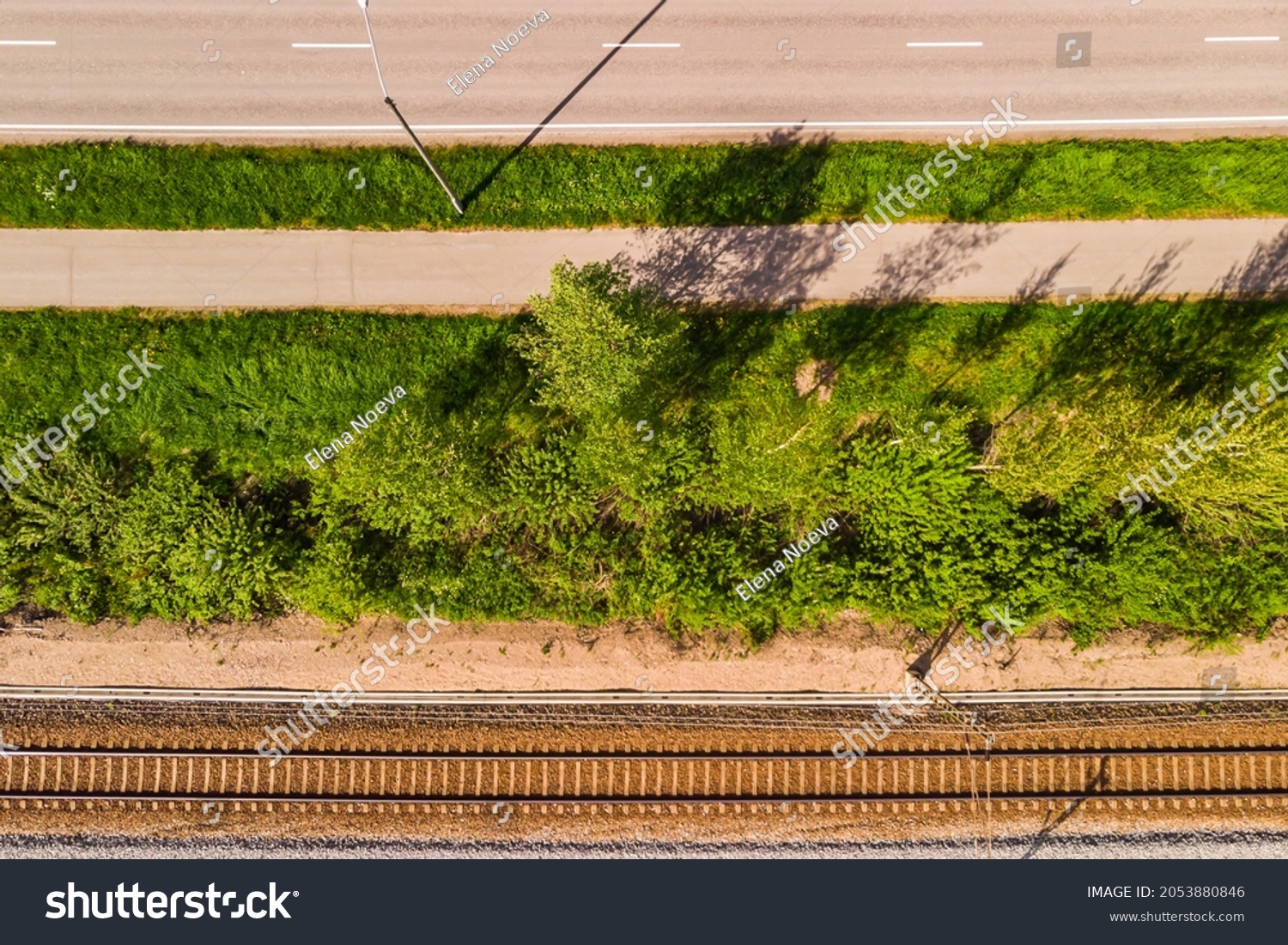 aerial-view-pathway-road-railways-stock-photo-2053880846-shutterstock