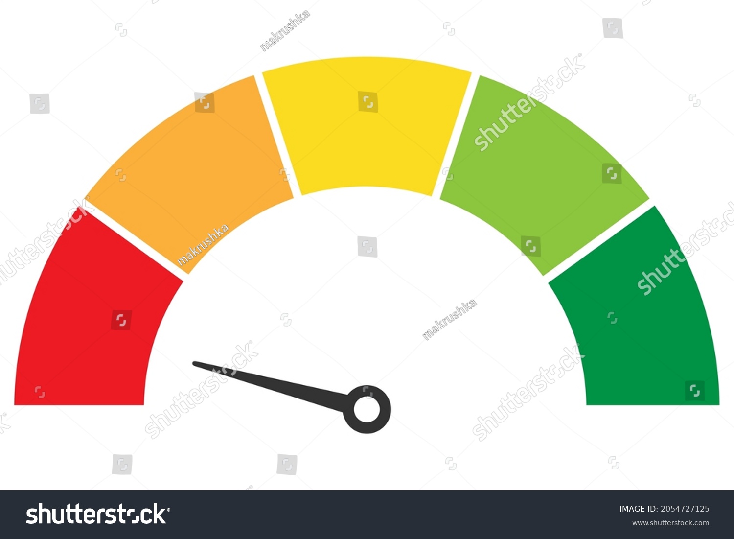 Level Scale Speedometer Icon Arrow Level Stock Vector (Royalty Free ...