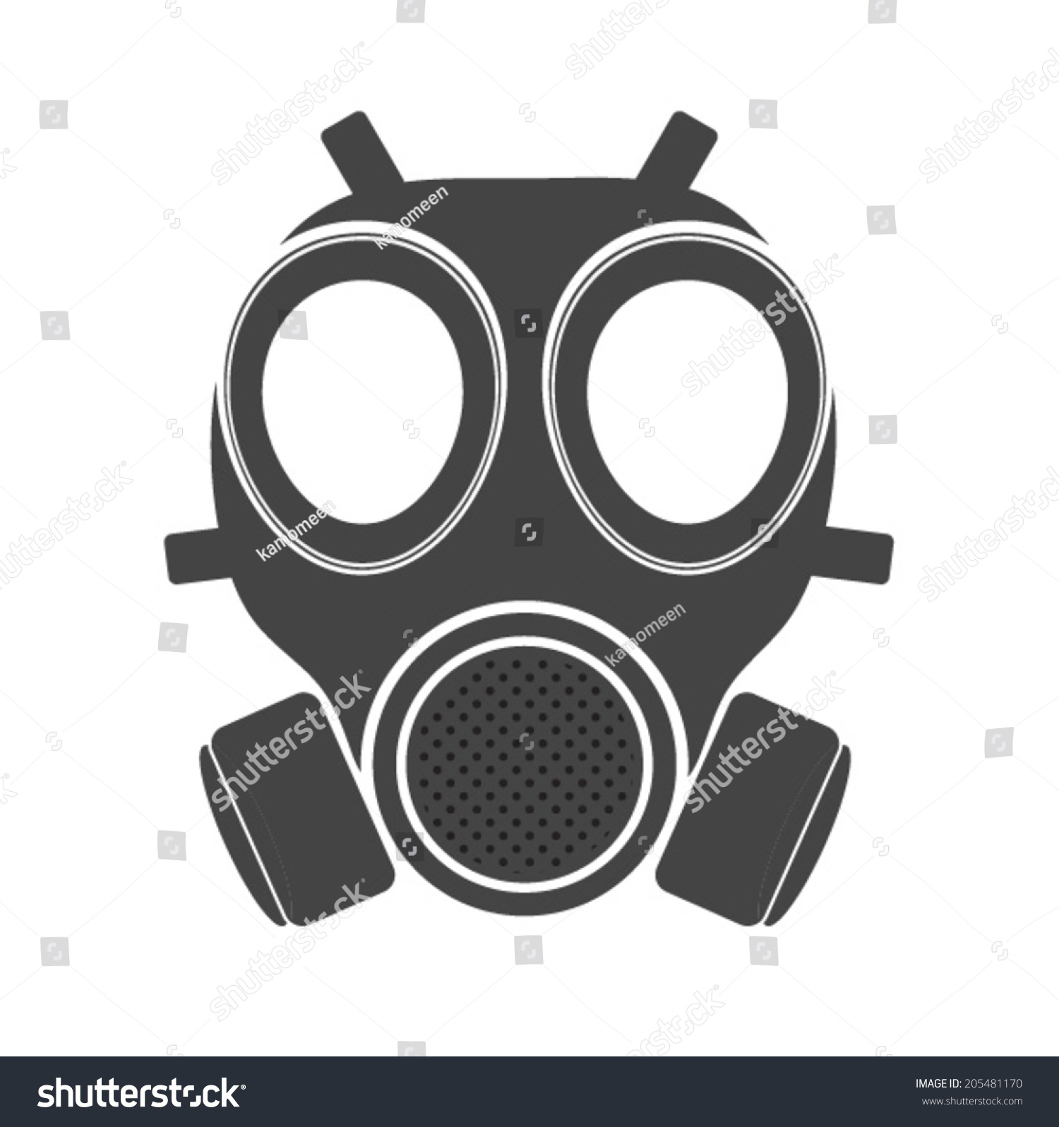 Gas Mask Vector Stock Vector (Royalty Free) 205481170 | Shutterstock