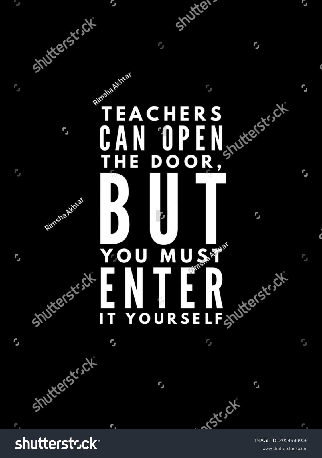 Motivational Quote Studentswith Black Background Illustration Stock ...