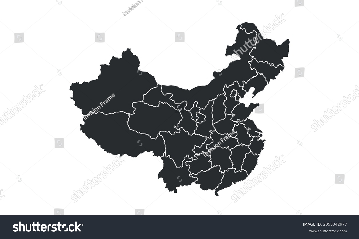 China Map Background Regions China Map Stock Vector (Royalty Free ...