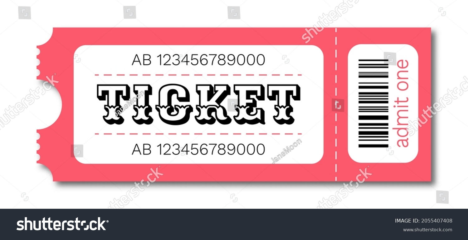 Barcode Ticket Concept Vector Isolated On Stock Vector (Royalty Free ...