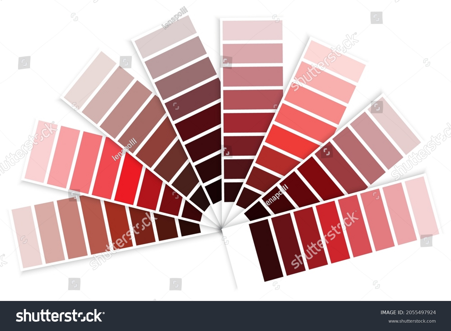 Color Palette Scale Red Handwritten Picture Stock Vector (royalty Free 