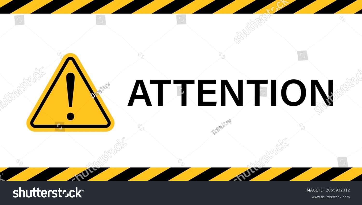 Attention Banner Image Clipart Image Stock Vector (Royalty Free ...