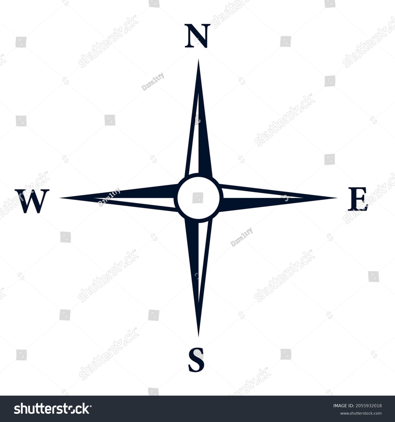 4-point-compass-icon-clipart-image-stock-vector-royalty-free-2055932018-shutterstock