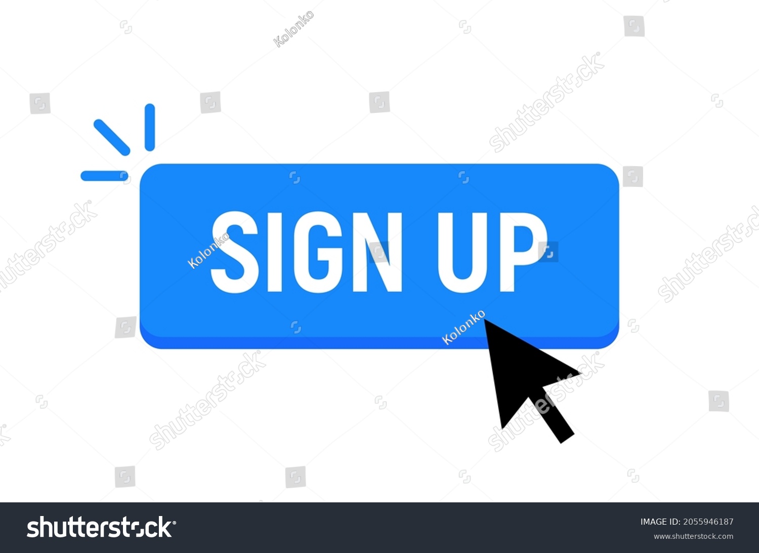 sign-icon-button-link-register-signup-stock-vector-royalty-free