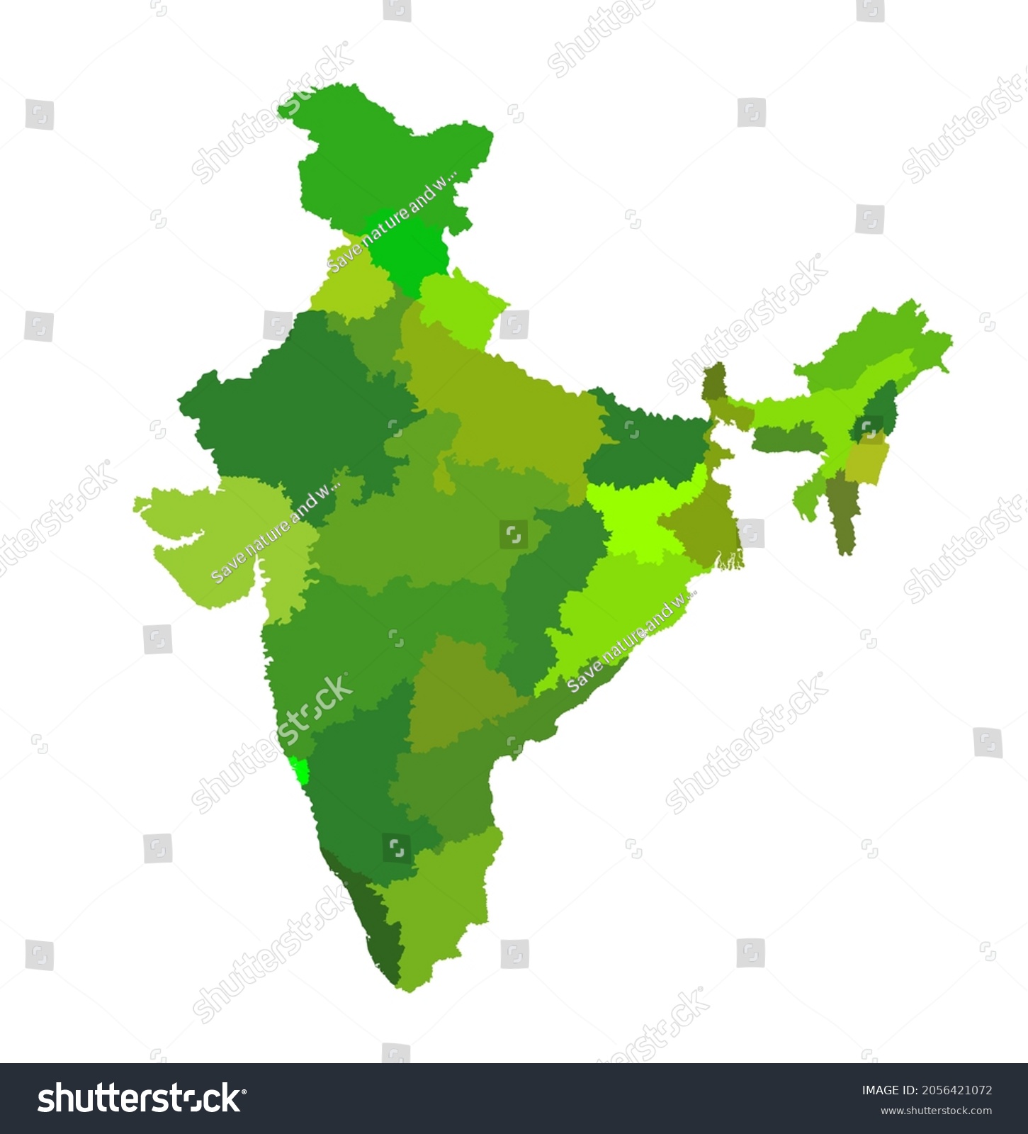 India Map Vector Silhouette Illustration Isolated Stock Vector (Royalty ...