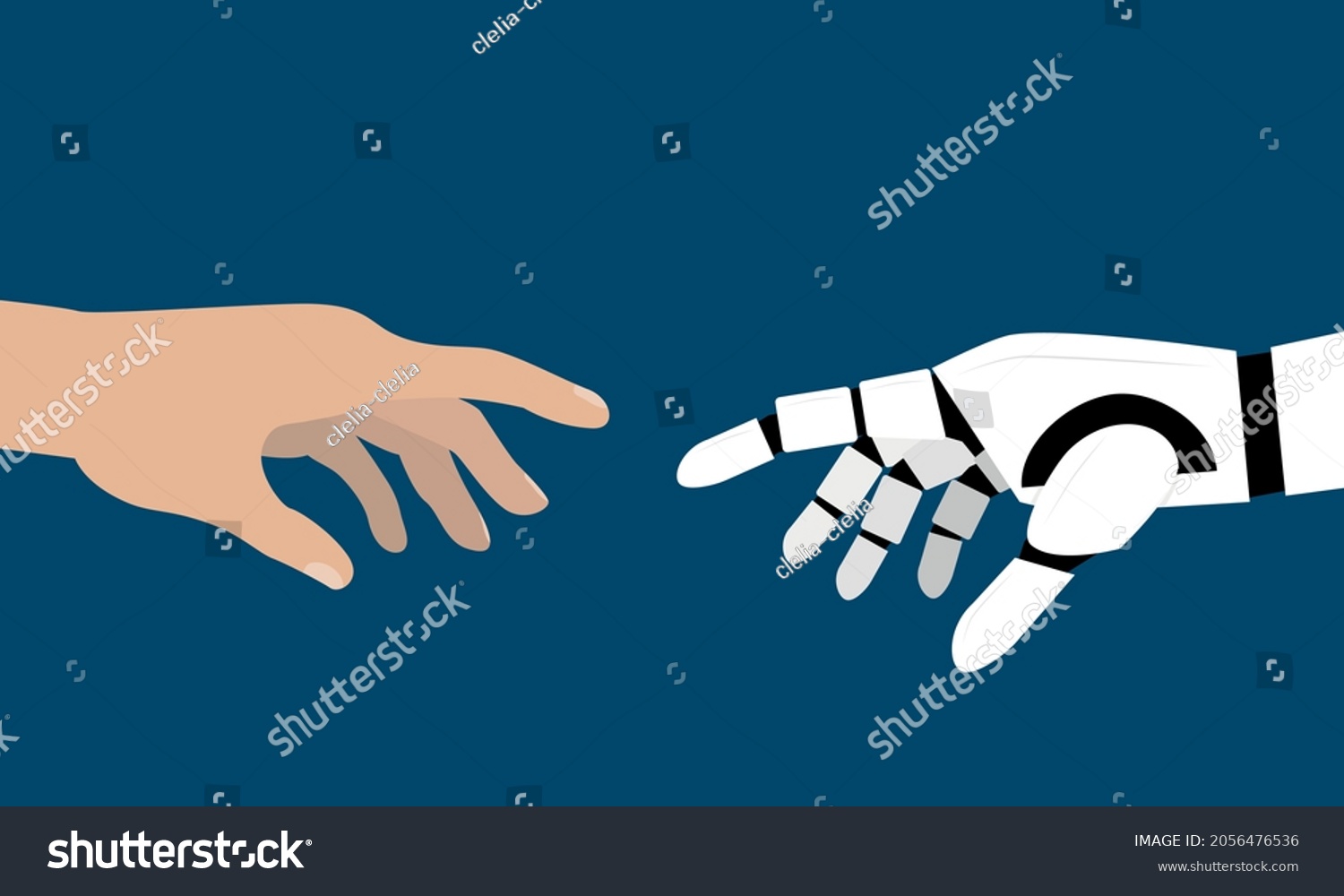 Painting Creation Man By God Human Stock Vector (Royalty Free ...