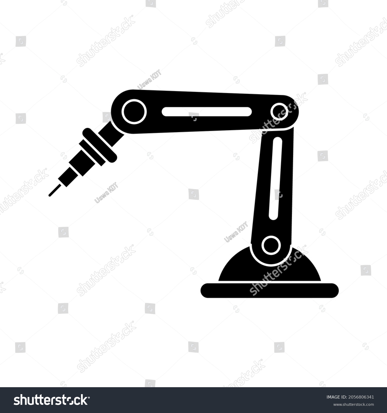 Industrial Robot Icon Industrial Mechanical Robot Stock Vector (Royalty ...