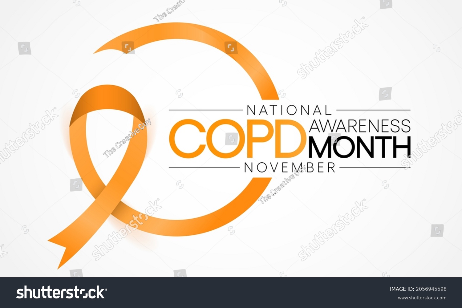 Copd Chronic Obstructive Pulmonary Disease Awareness Stock Vector ...