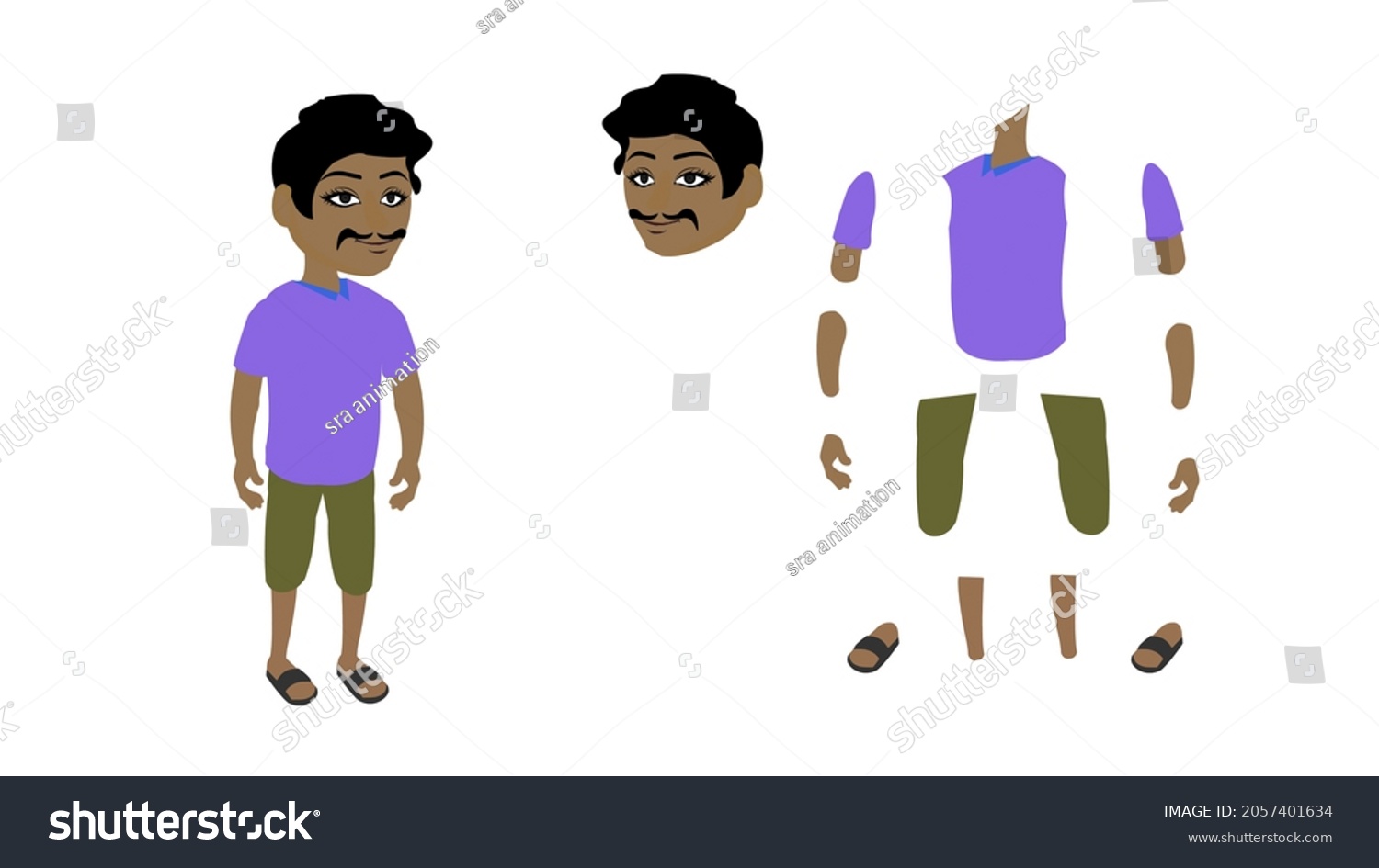 Cartoon Parts Animations Image Yours Stock Illustration 2057401634 ...