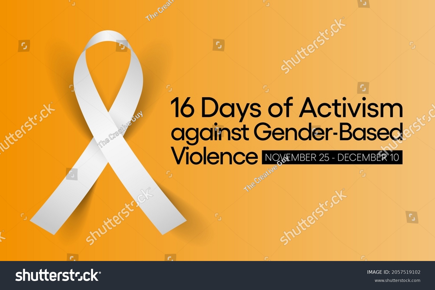 16 Days Activism Against Gender Based Stock Vector (Royalty Free ...