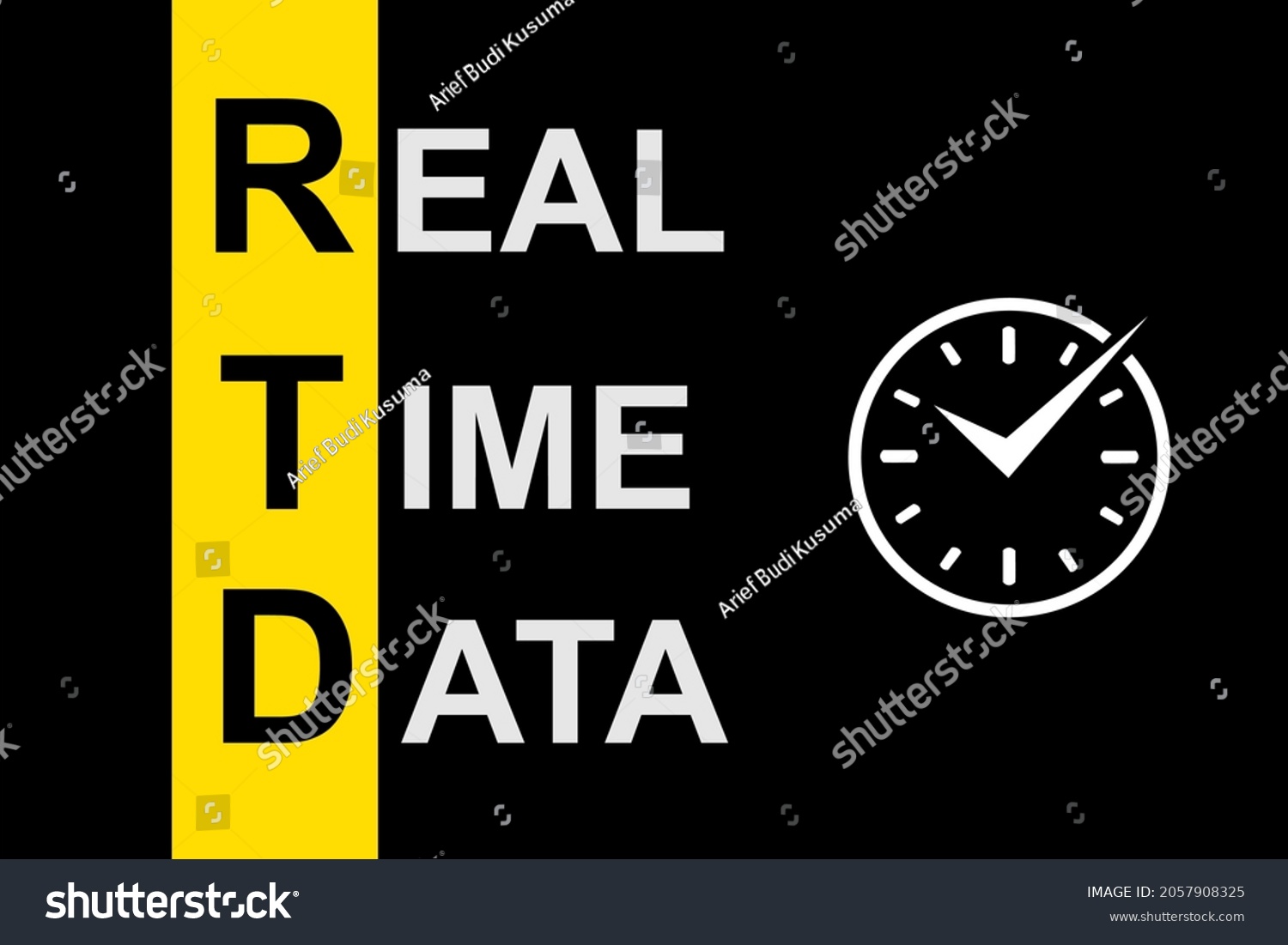 Business Acronym Rtd Real Time Data Stock Vector (Royalty Free