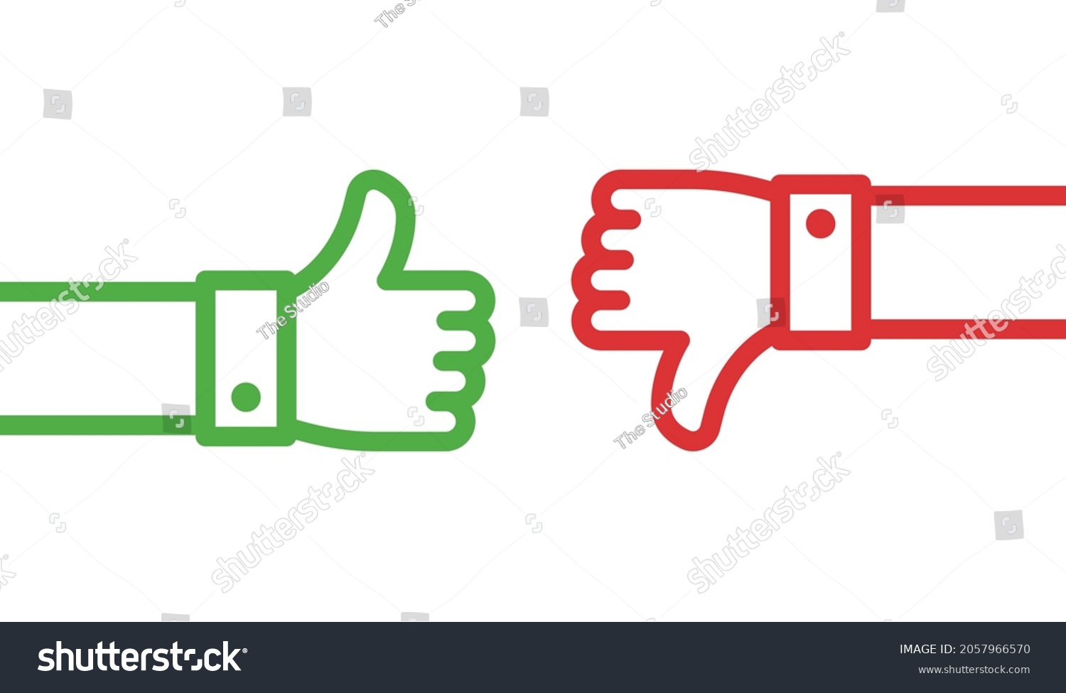 Thumb Thumb Down Icon Disagree Symbol Stock Vector (Royalty Free ...