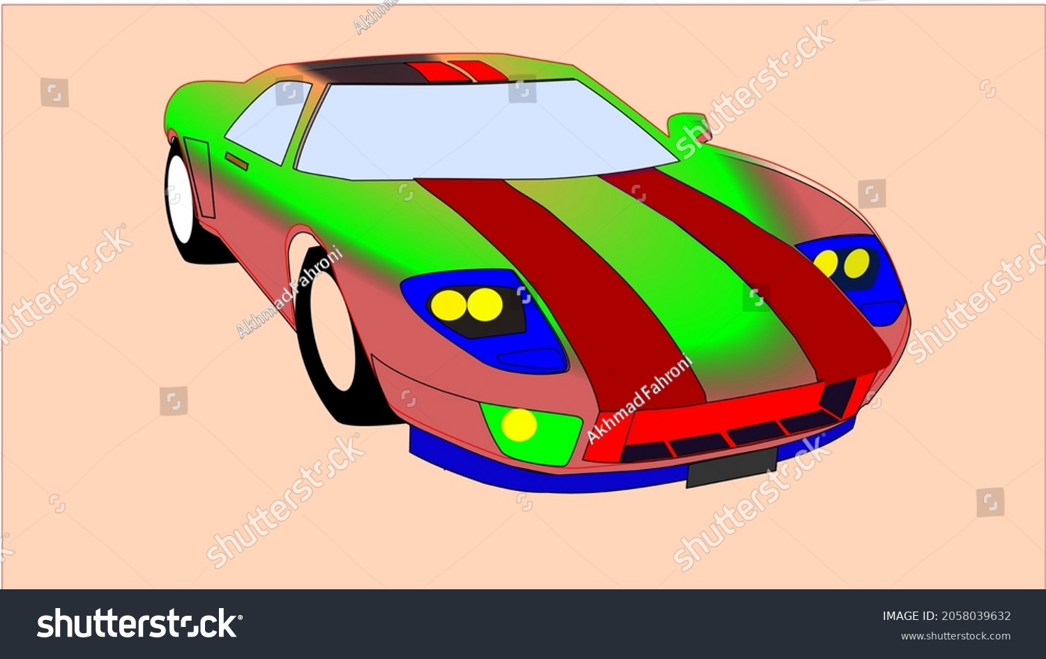 Racing Car Many Color Combinations Stock Vector Royalty Free 2058039632 Shutterstock 5502