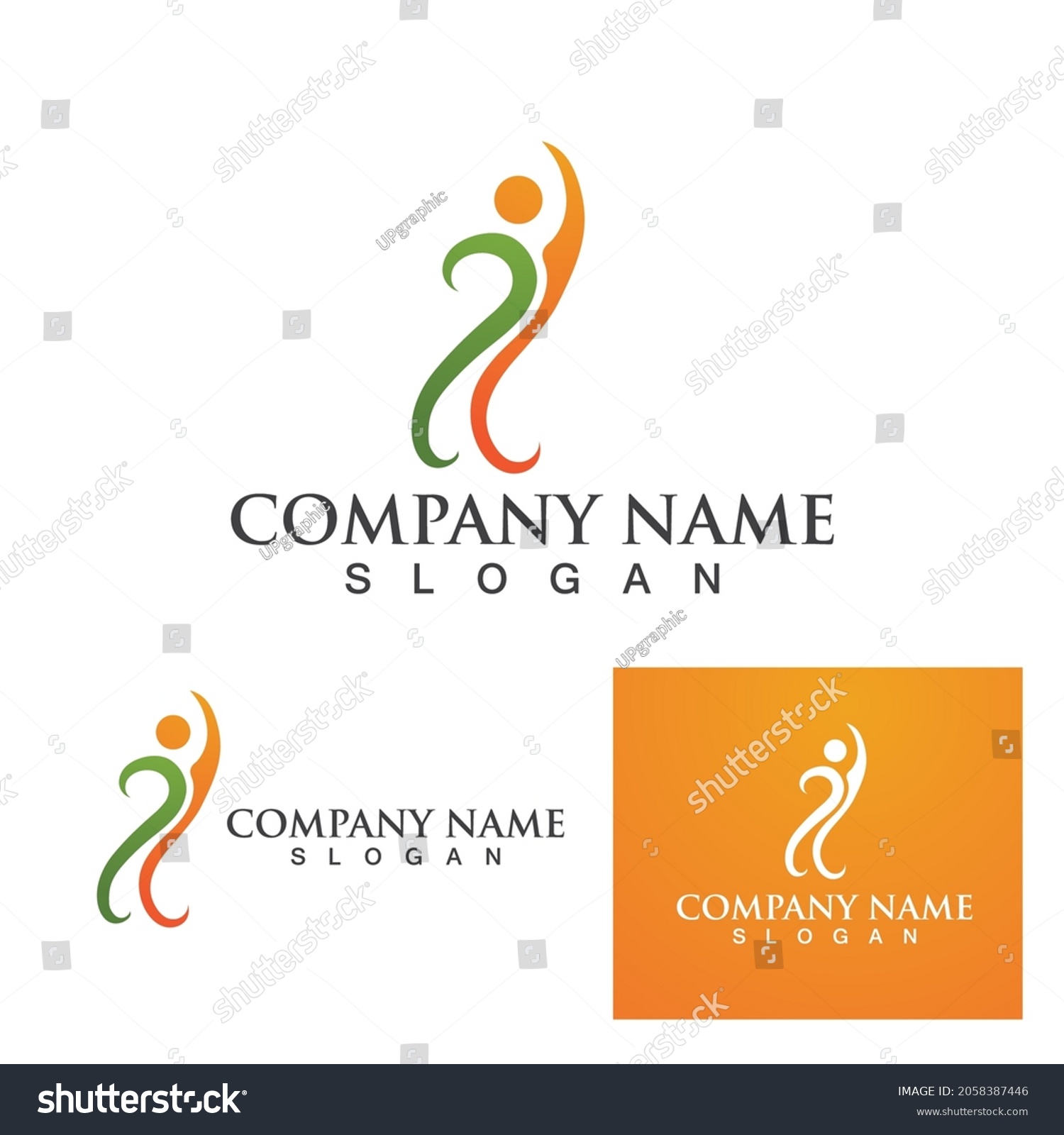 Human Character Logo Sign Illustration Vector Stock Vector (Royalty ...