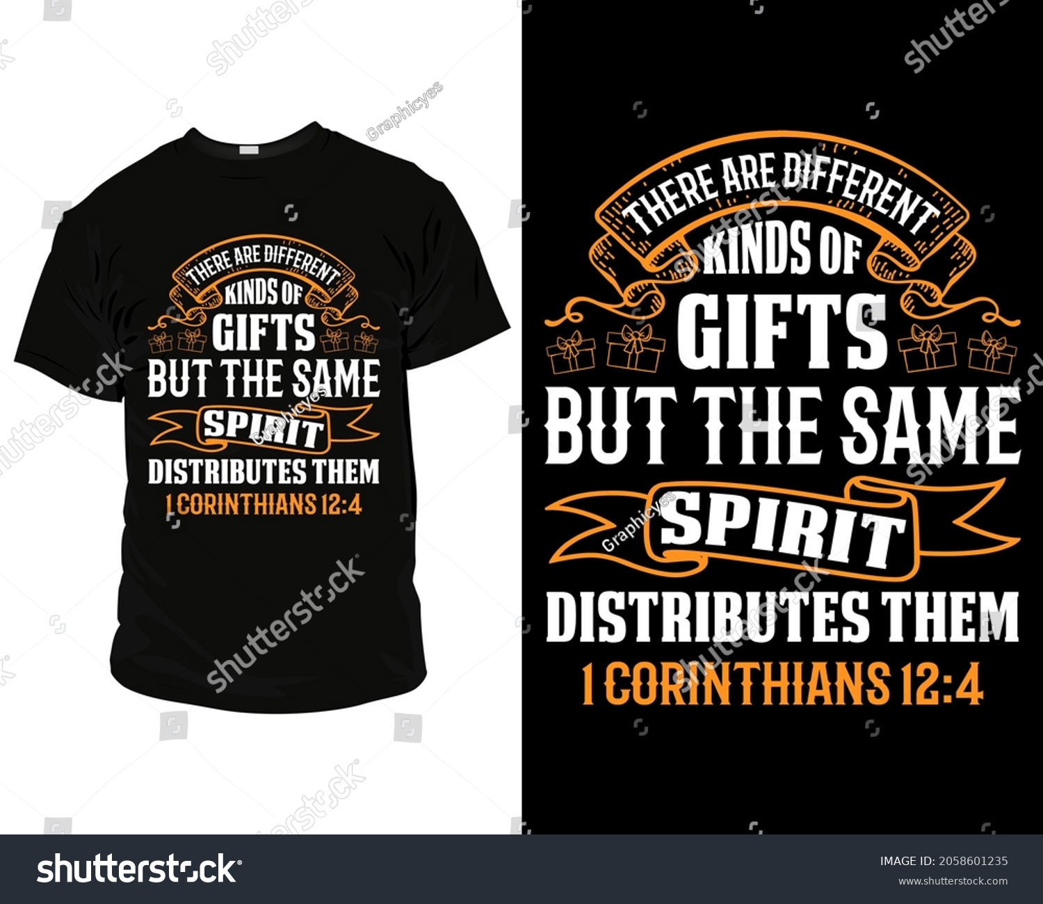 There Different Kinds Gifts Bible Verse Stock Vector (Royalty Free