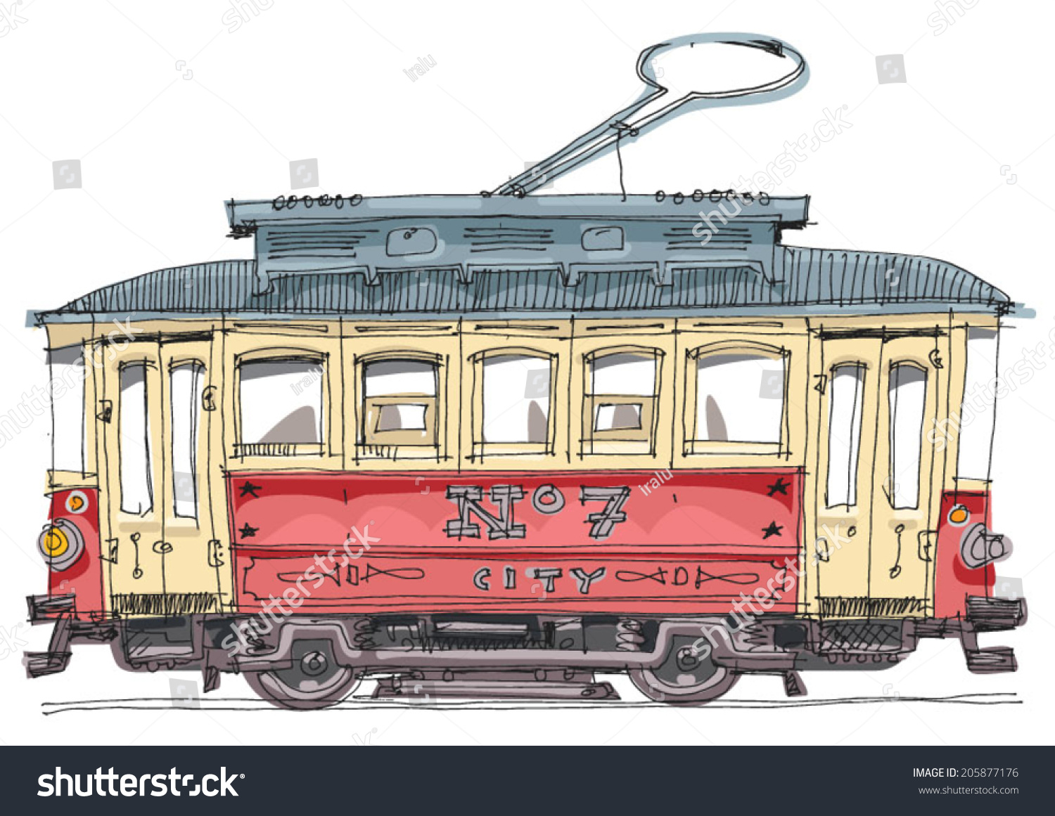 Винтажный трамвай