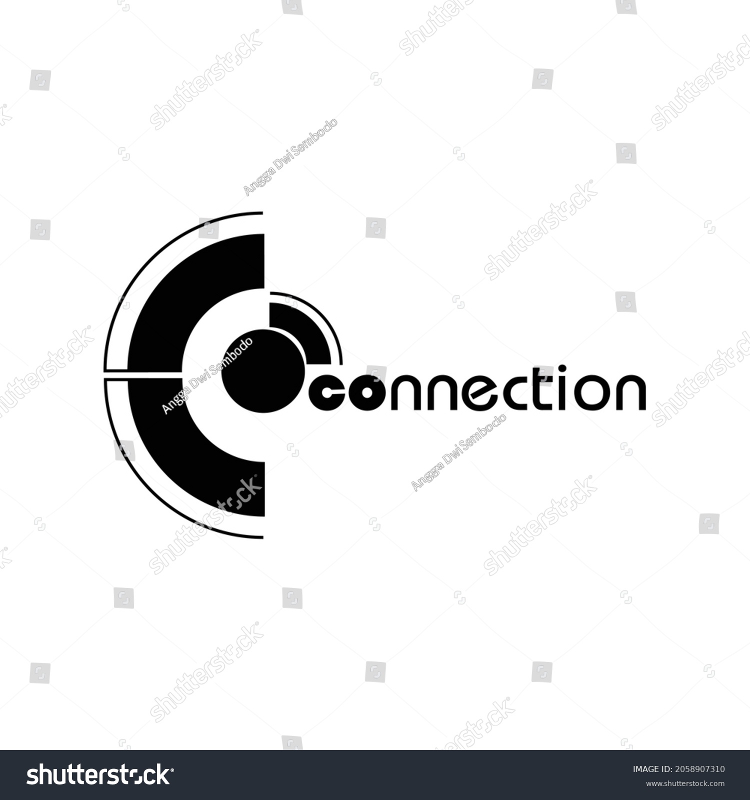 Nework Conection Creative Logo Design Vector Stock Vector (Royalty Free ...