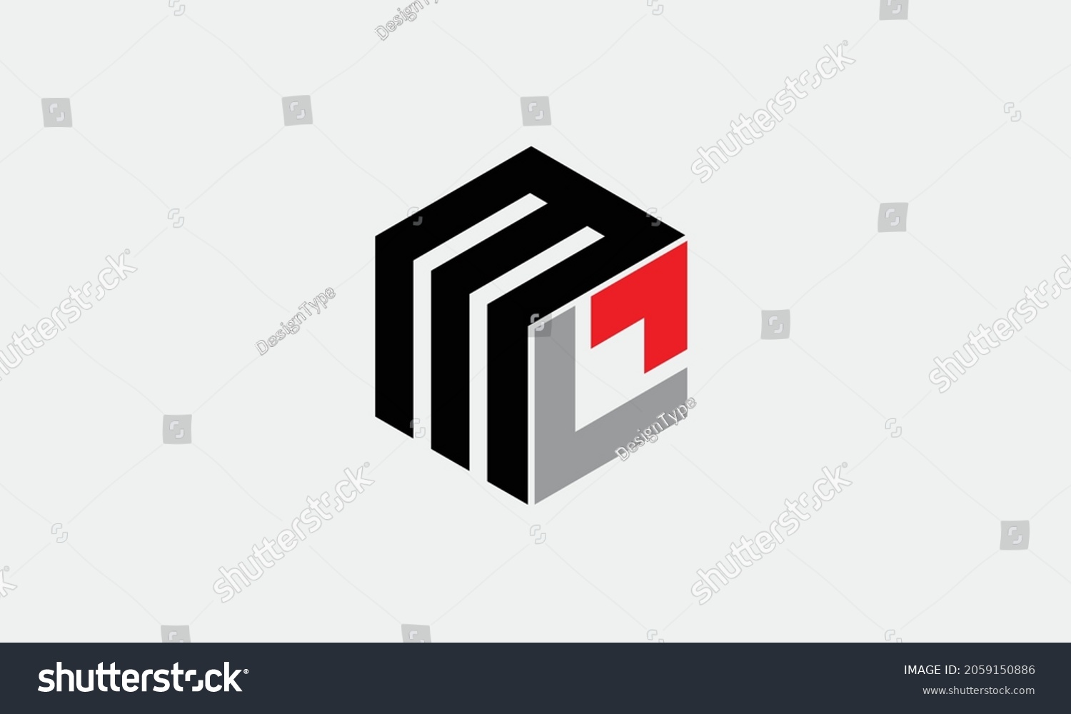 Ml M L Modern Creative Alphabet Stock Vector (Royalty Free) 2059150886 ...