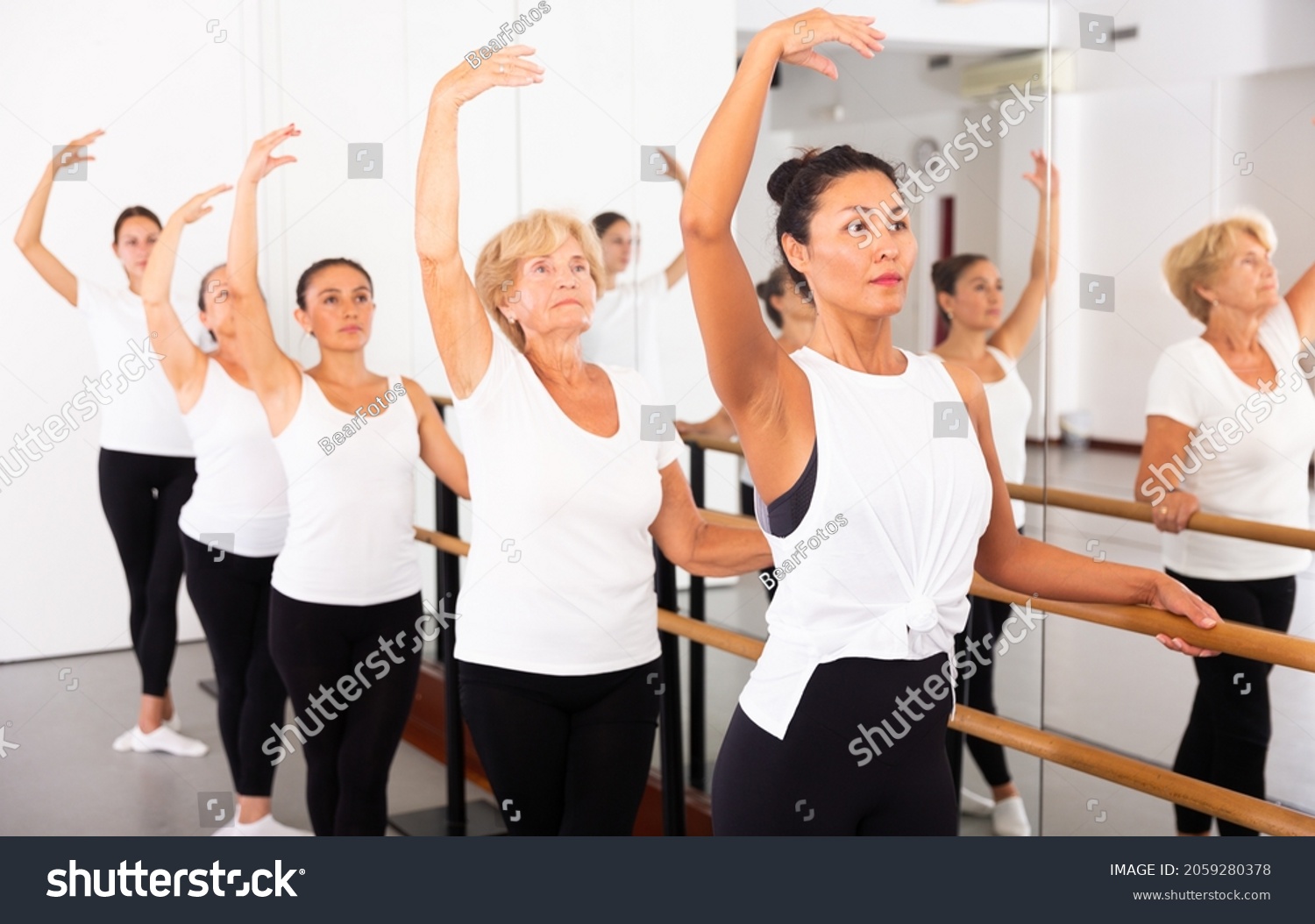 Asian Girl Leotard Training Ballet Class Stock Photo 2059280378 ...