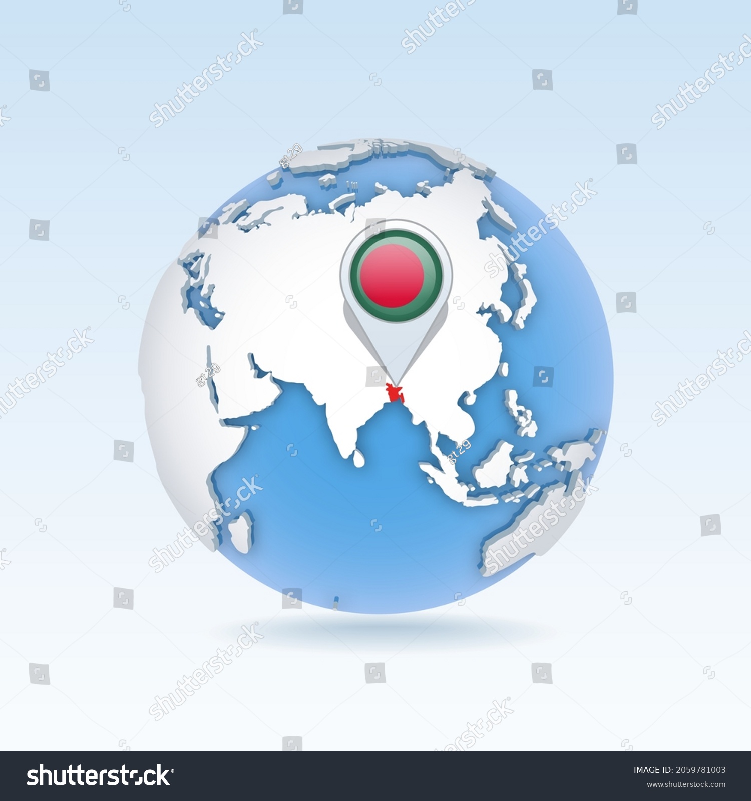Bangladesh Country Map Flag Located On Stock Vector Royalty Free Bangladesh Country Map Flag Located On Stock Vector Royalty Free