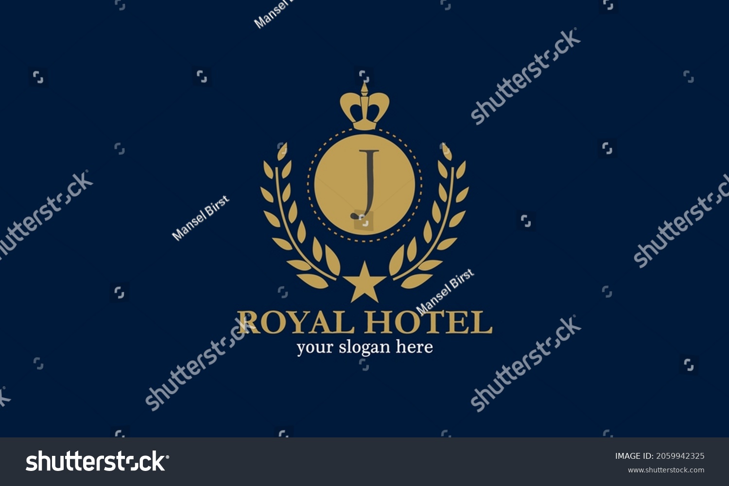 Royal Hotel Luxury Logo Vector Stock Vector (Royalty Free) 2059942325 ...