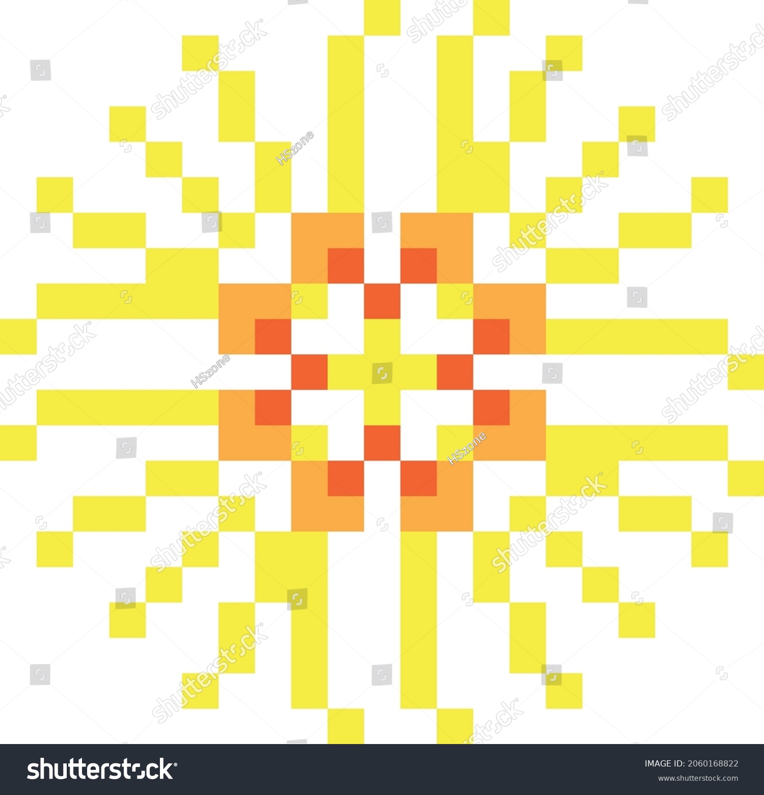 Fireworks Pixel Art Vector Illustration Stock Vector (Royalty Free ...