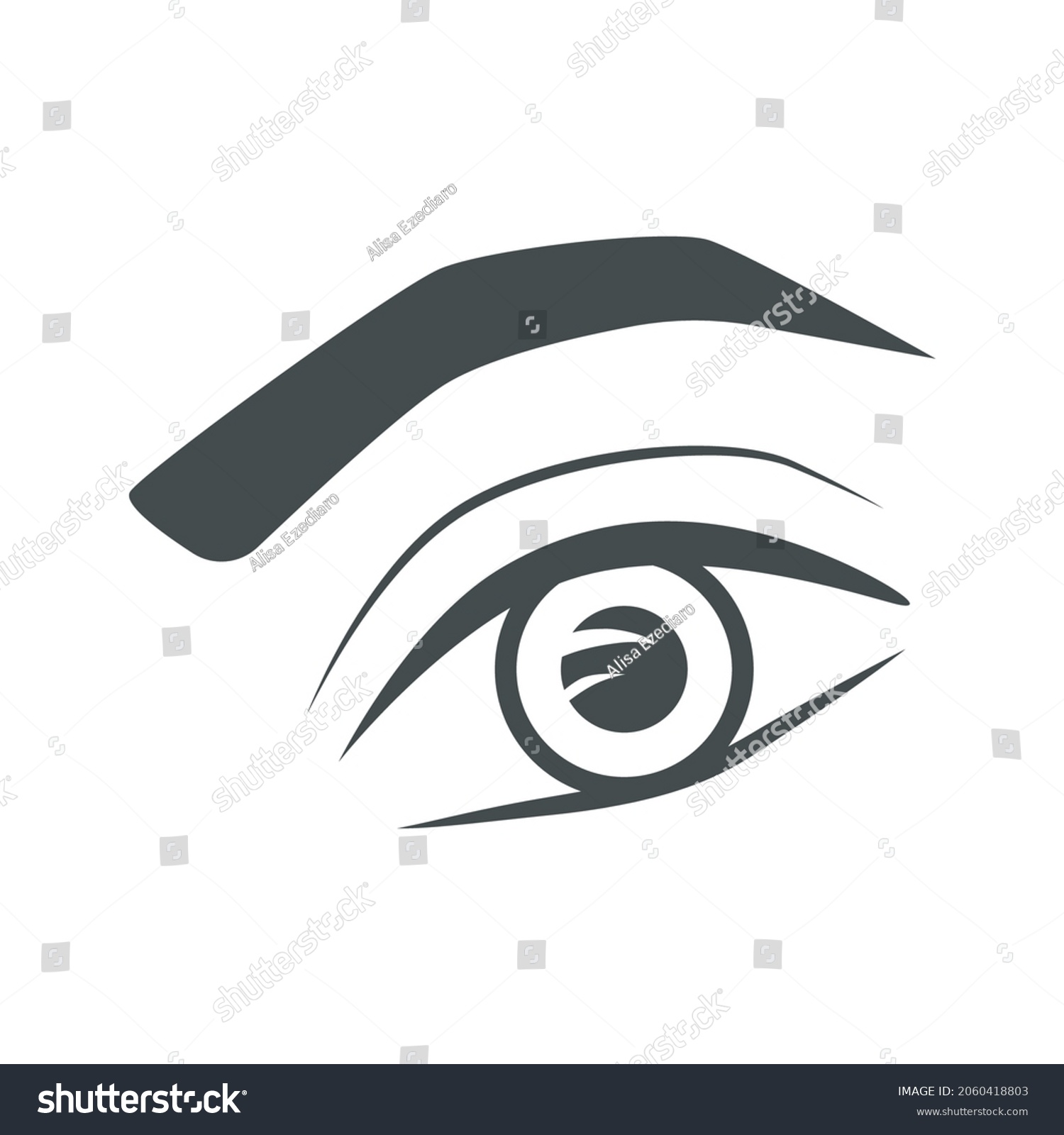 Eye Logo Optical Medicine Simple Vector Stock Vector (Royalty Free ...