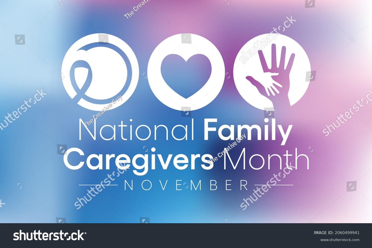 Family Caregivers Month Nfcm Observed Every Stock Vector (Royalty Free ...