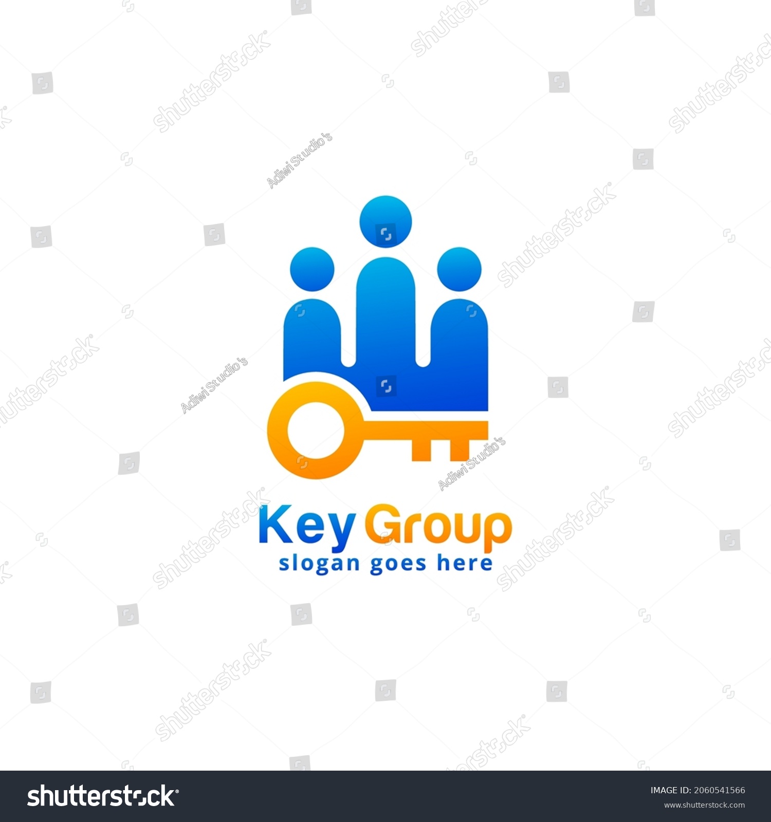 Key Group Logo Design Template Stock Vector (Royalty Free) 2060541566