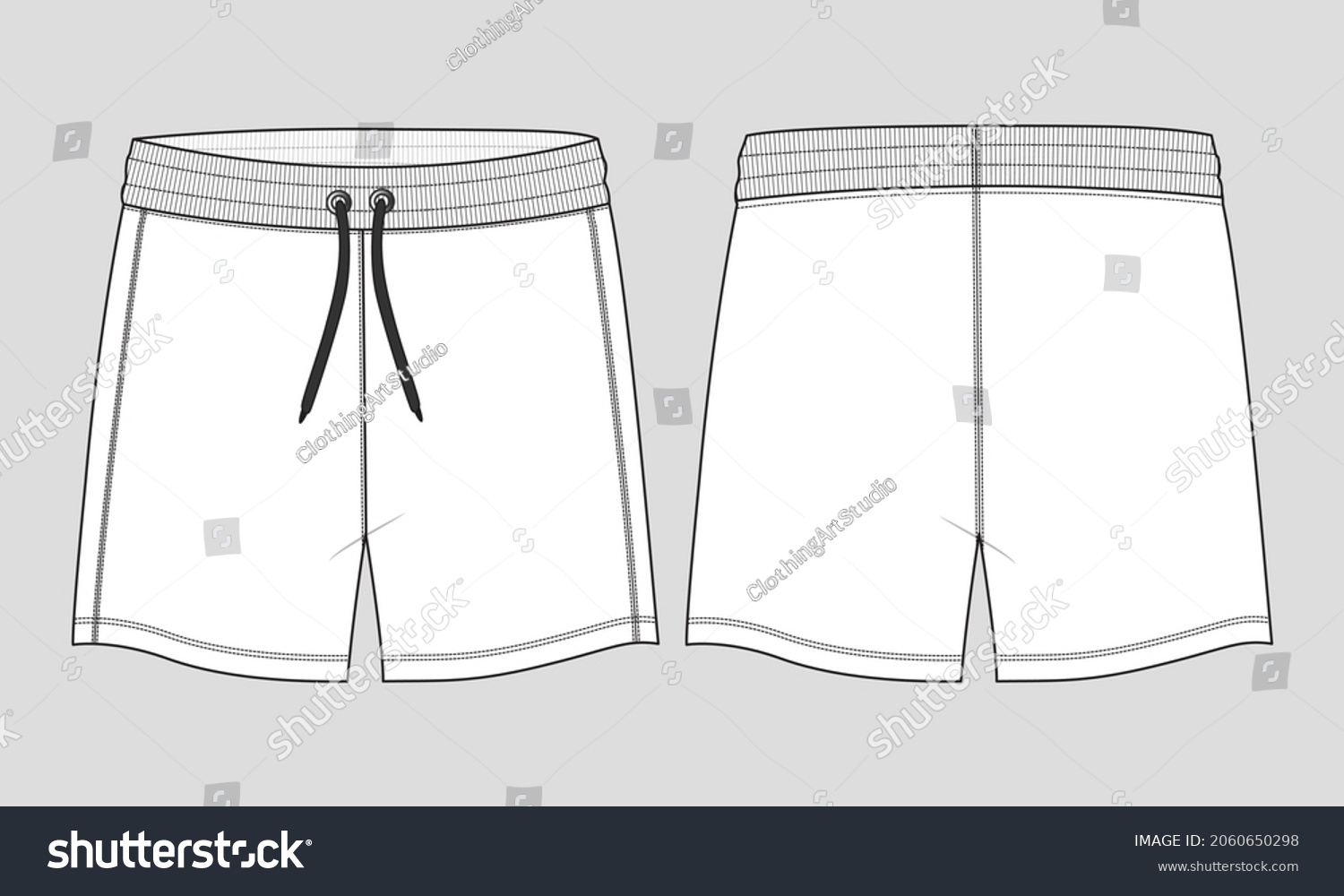 Boys Sweat Jersey Shorts Vector Fashion Stock Vector (Royalty Free ...