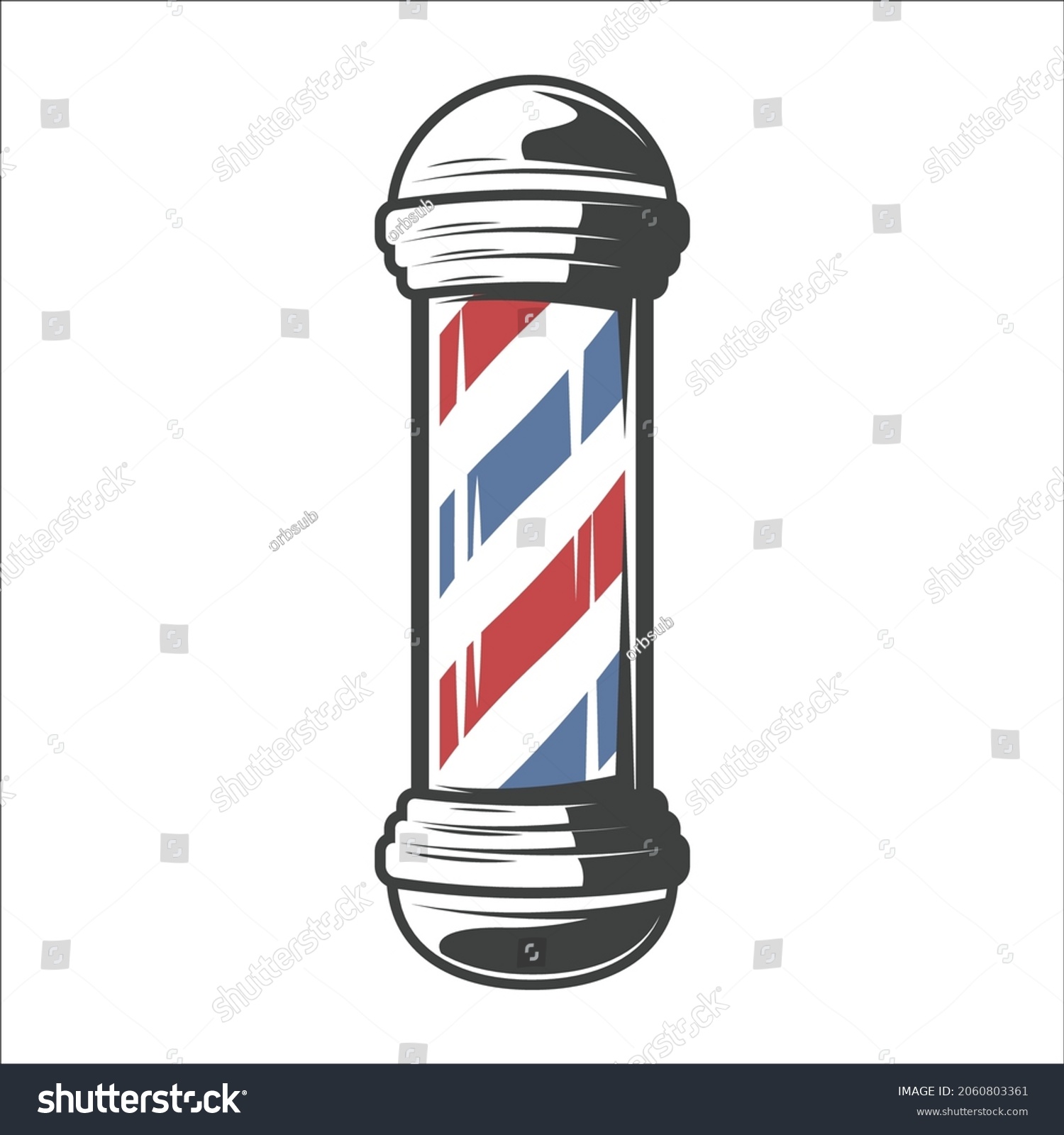 Barber Shop Logo Equipment Vector Icon Stock Vector (Royalty Free ...