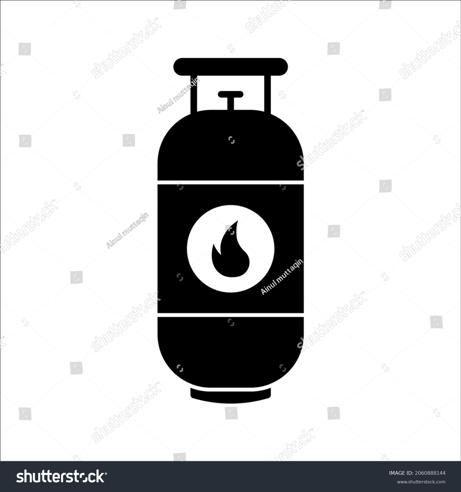 Gas Cylinders Icon Propane Gas Tank Stock Vector (royalty Free 