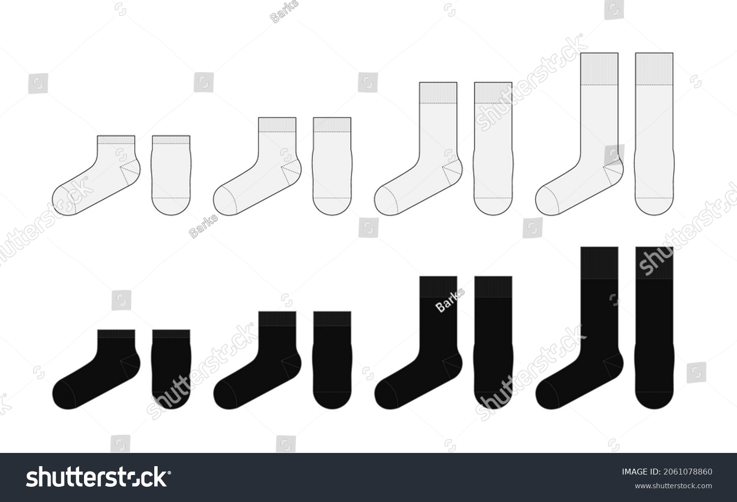 5,612 Socks Length Images, Stock Photos & Vectors | Shutterstock