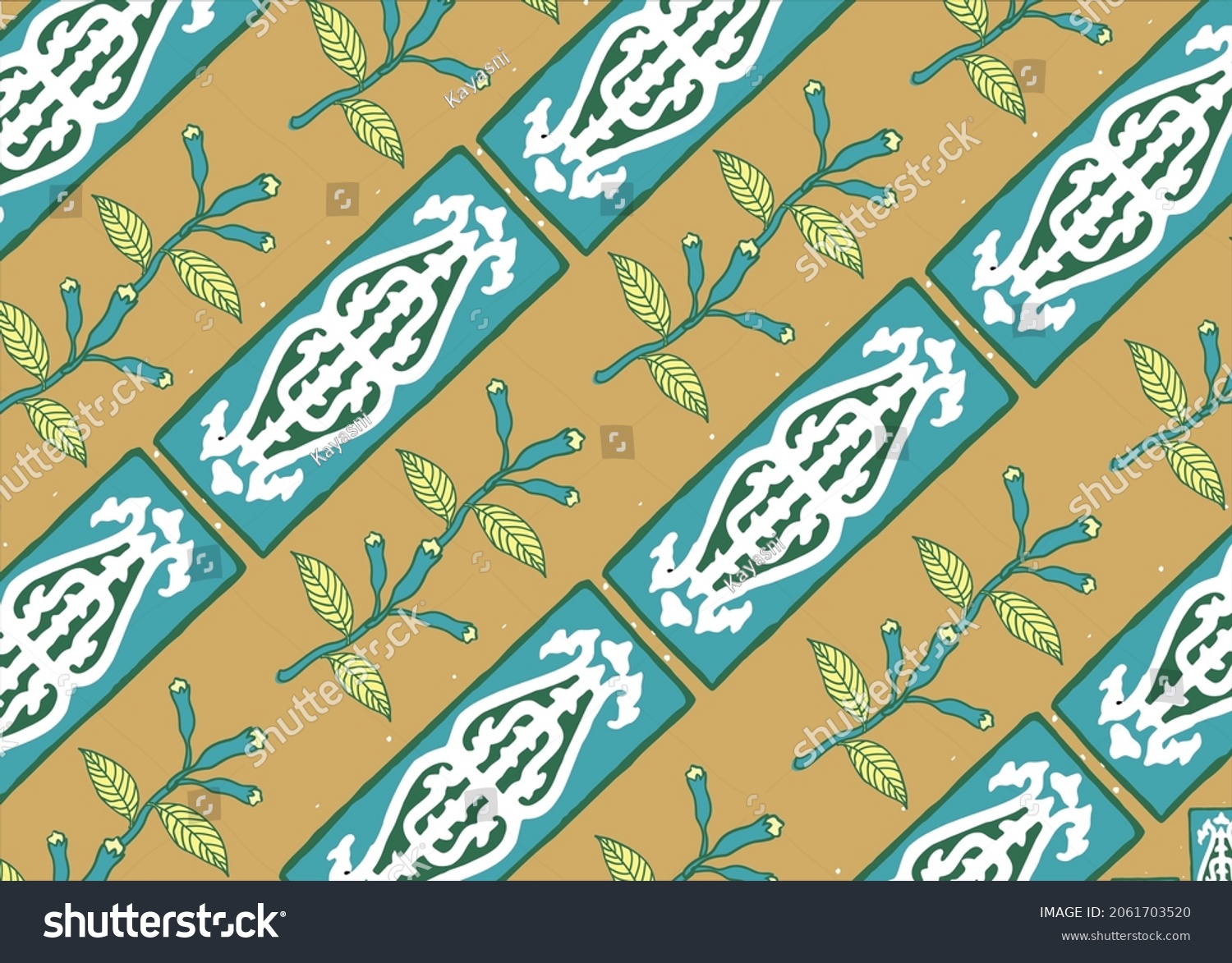 Indonesian Batik Motifs Style Maluku Island Stock Vector Royalty Free Shutterstock