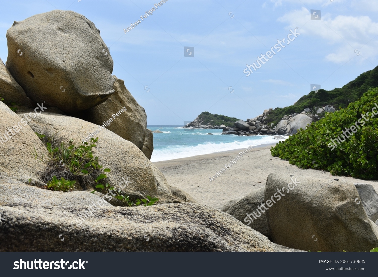 Beautiful Beach Tayrona Park Colombia Stock Photo 2061730835 | Shutterstock