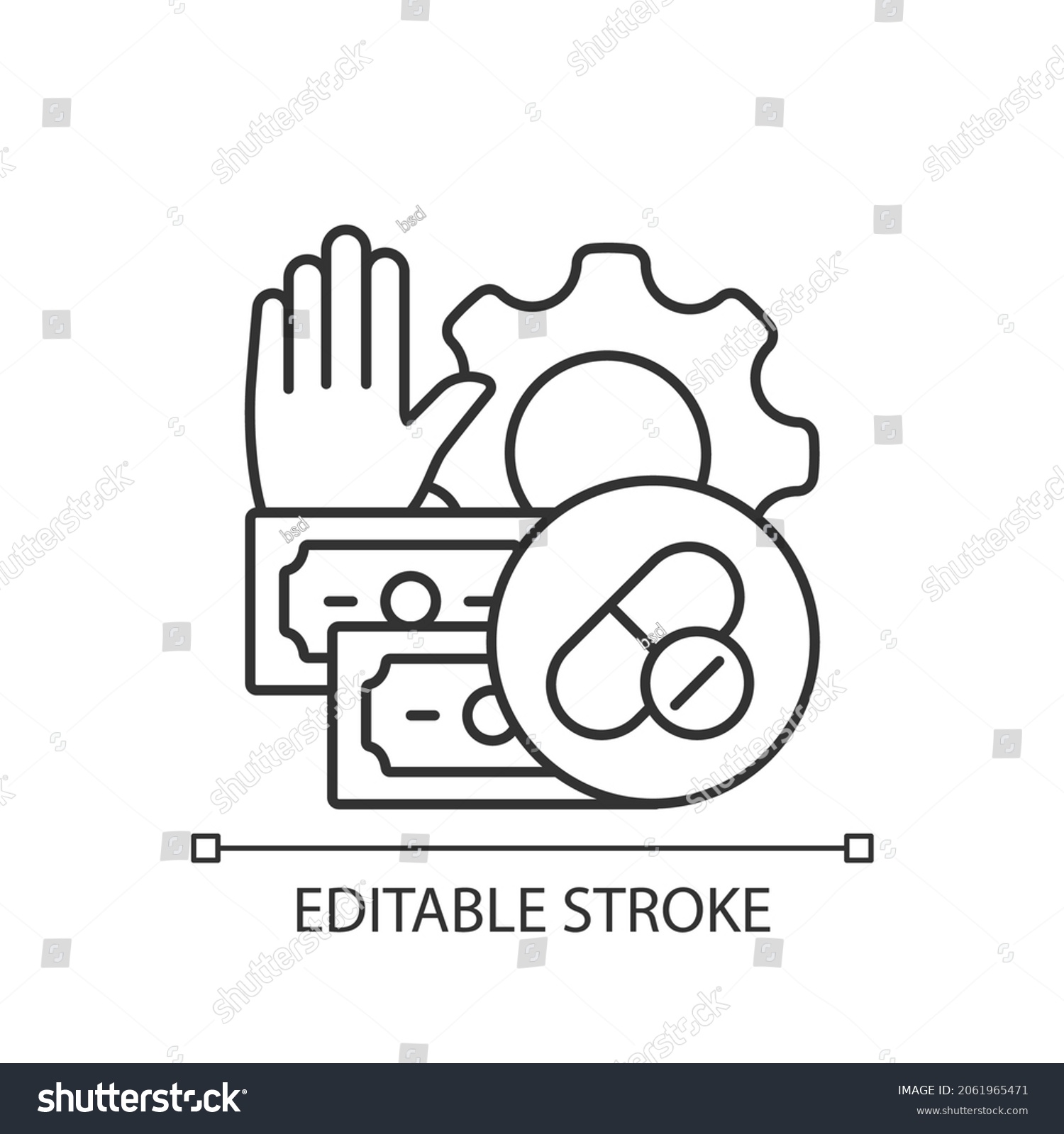 Feasibility Studies Linear Icon Conducting Clinical Stock Vector ...