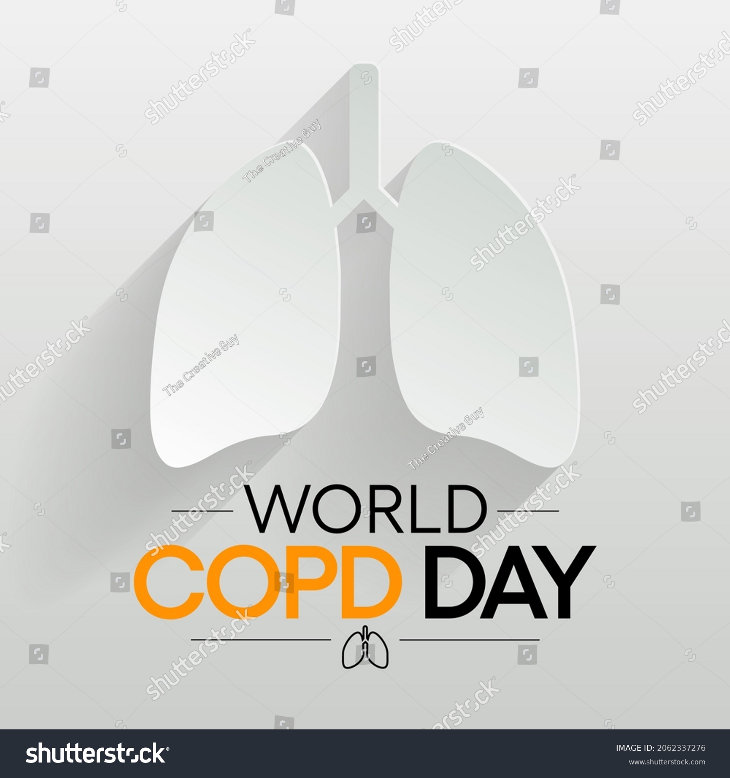 World Copd Day Chronic Obstructive Pulmonary Stock Vector (Royalty Free ...