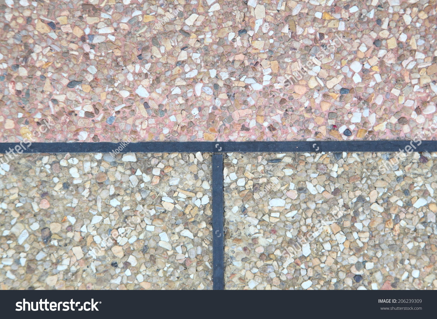 Rough Texture Surface Exposed Aggregate Finish Stock Photo 206239309 ...