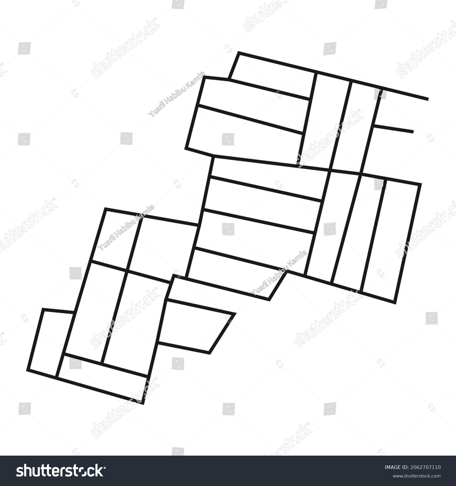 City Road Network Map Design Stock - Stock Vector City Area Road Network Map Design 2062707110