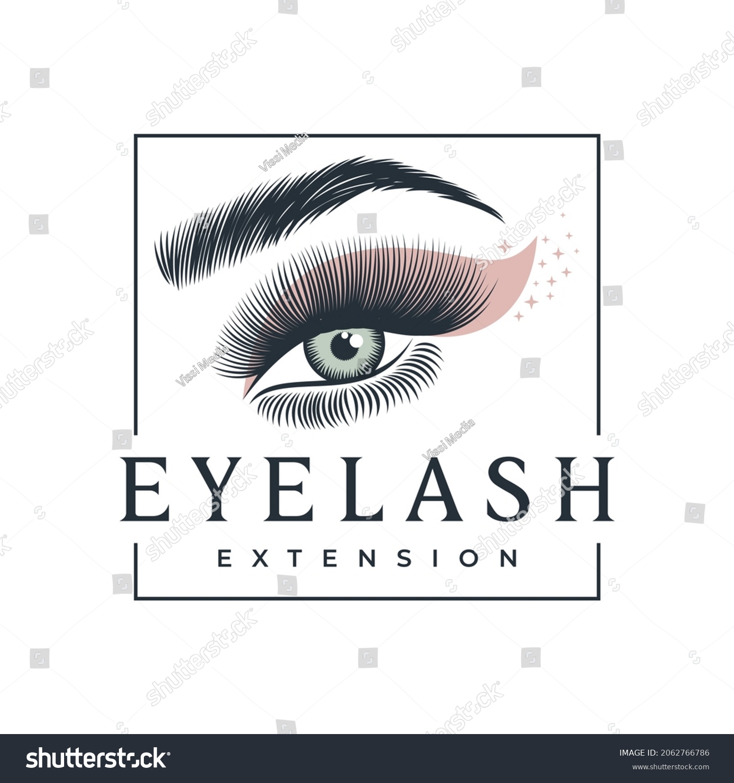 Luxury Beauty Eye Lashes Logo Stock Vector (Royalty Free) 2062766786 ...