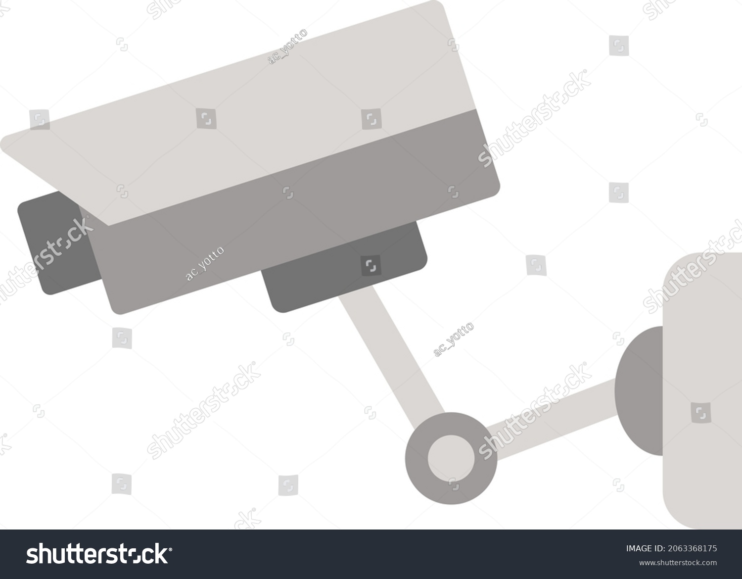 Security Camera Isolated Vector Illustration Stock Vector (Royalty Free ...