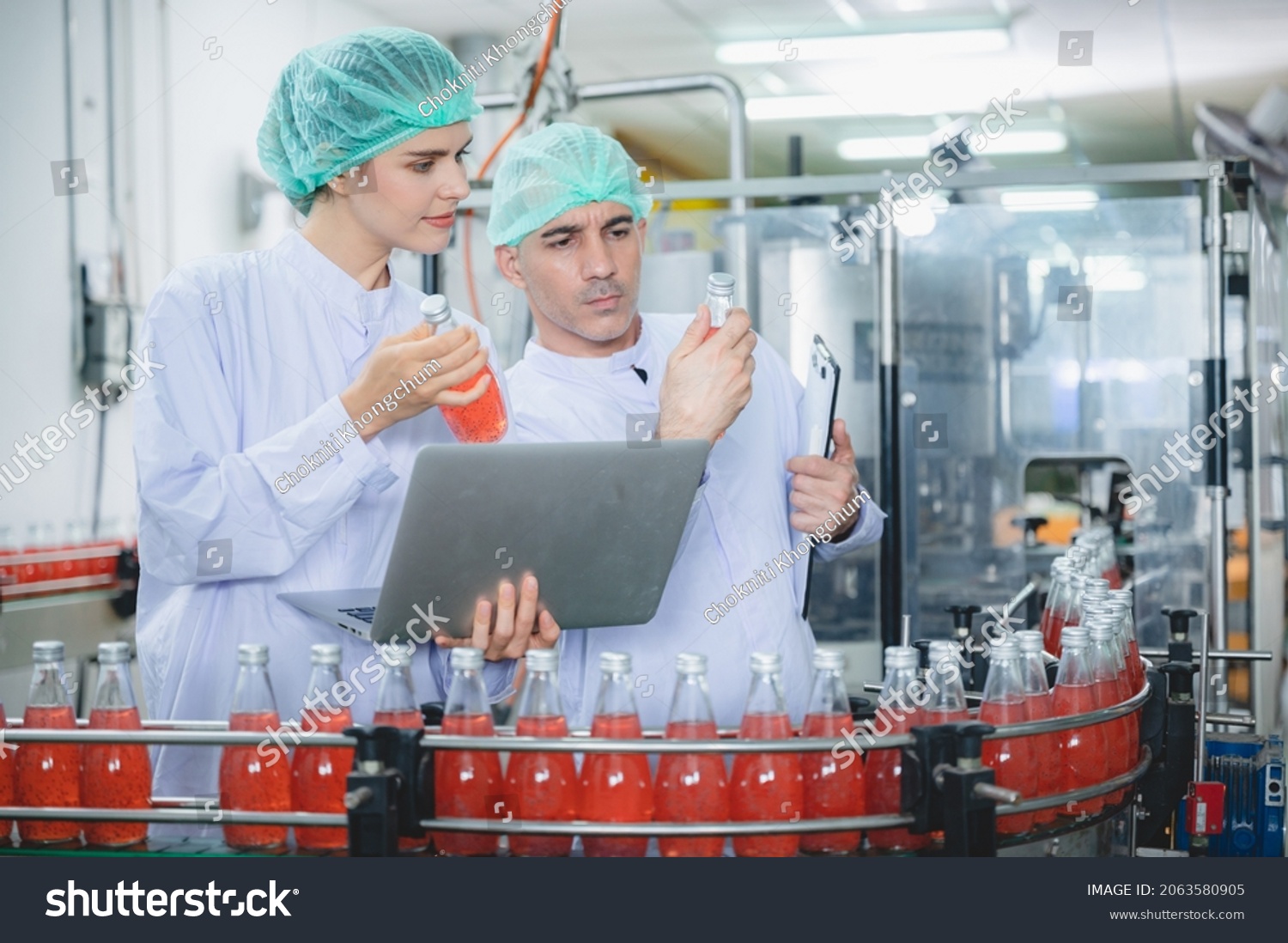 Professional Inspection Control Scientist Uniform Working Stock Photo ...