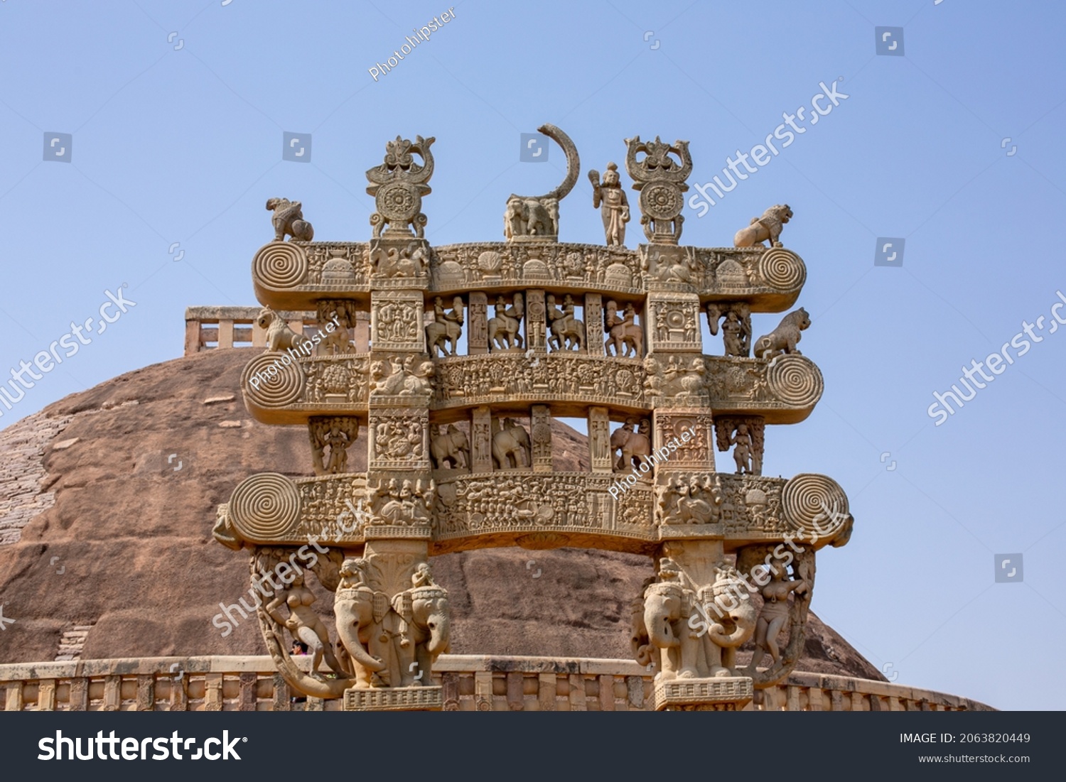 Buddhist Monuments Sanchi Unesco World Heritage Stock Photo 2063820449 ...