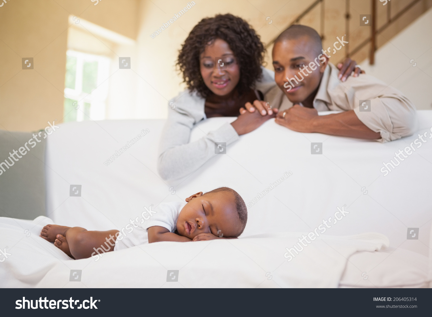 Baby Boy Sleeping Peacefully On Couch Stock Photo 206405314 Shutterstock