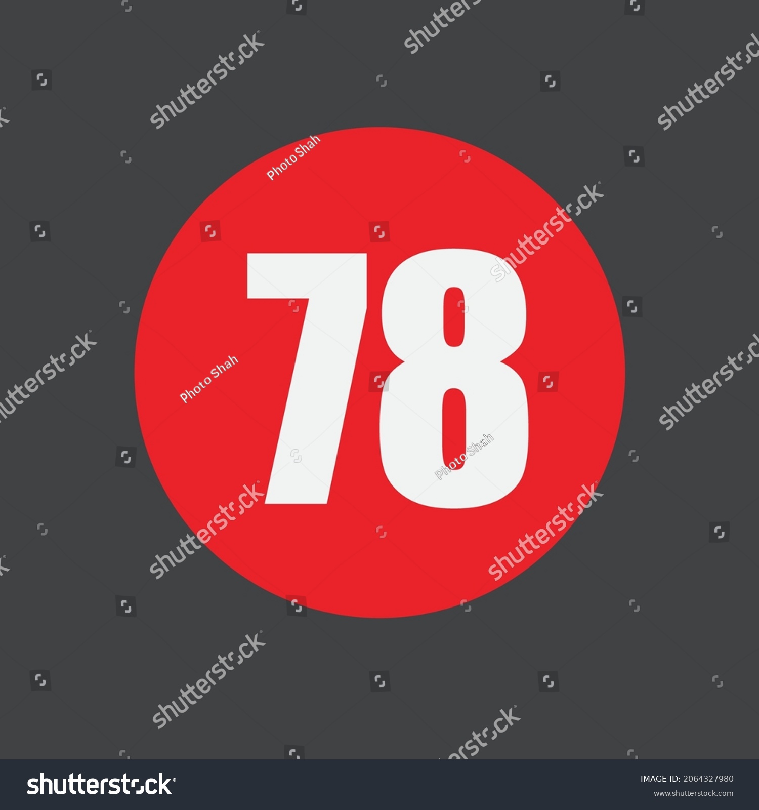 78 Number Vector Font Alphabet Logo Stock Vector (Royalty Free ...