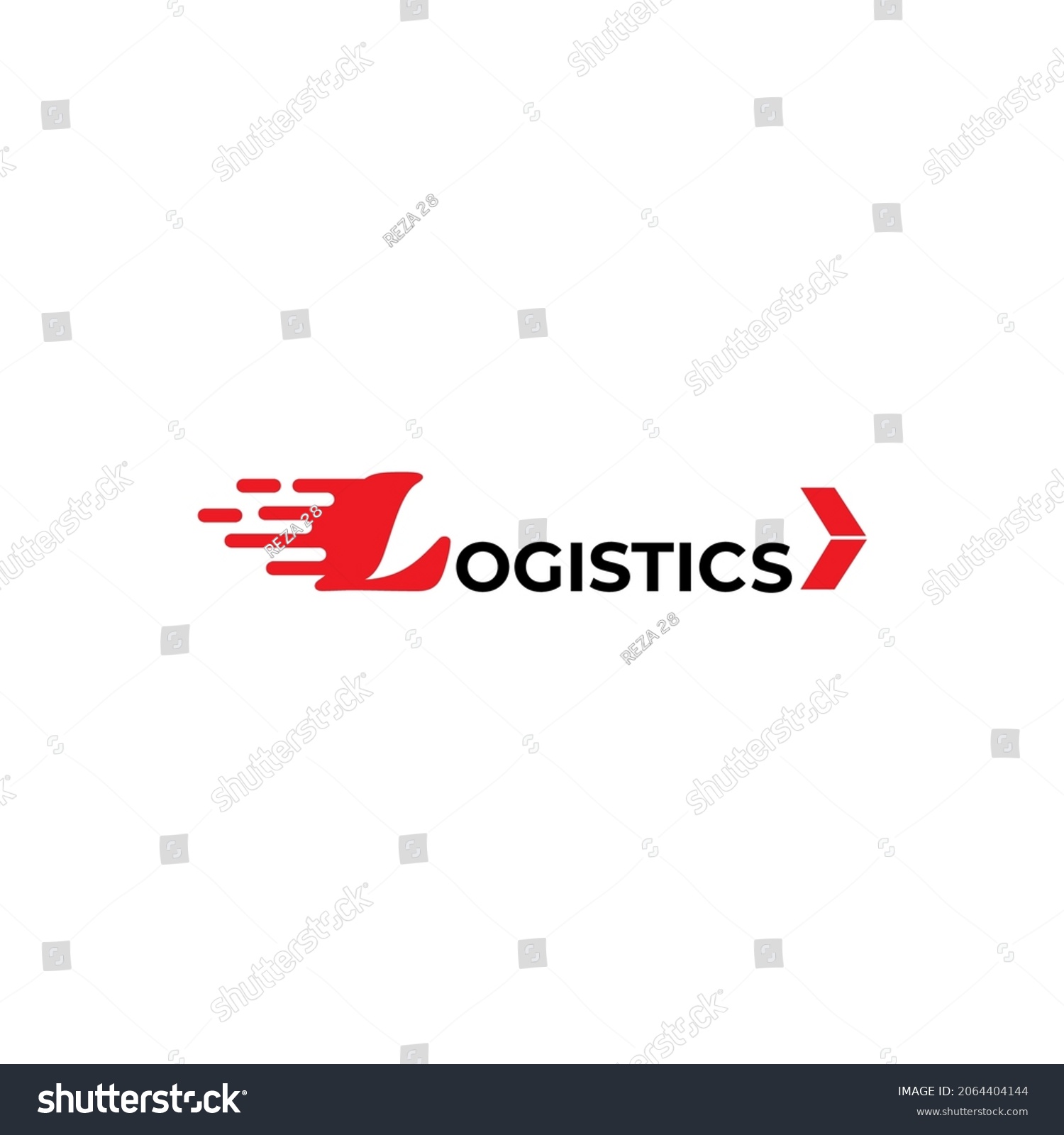 Logistics Company Fast Courier Arrow Logo Stock Vector (Royalty Free ...